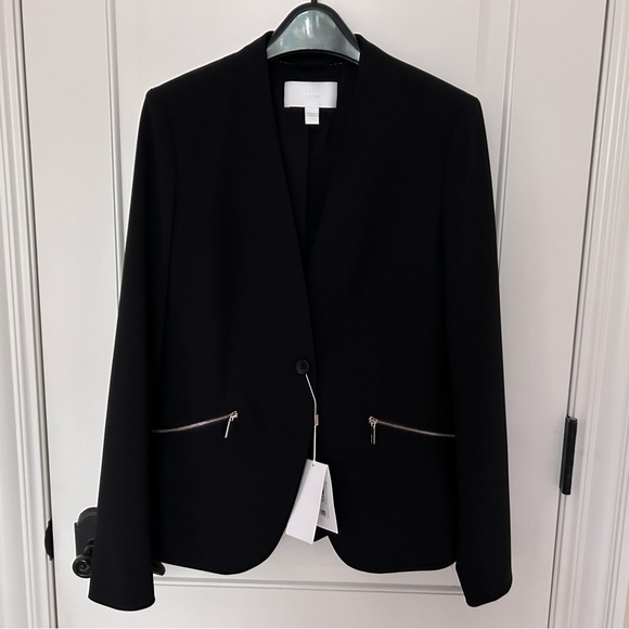 CHIC NWT $495 HUGO BOSS BLACK JOLENA WOOL BLEND BLAZER - SIZE 4 - Picture 3 of 11
